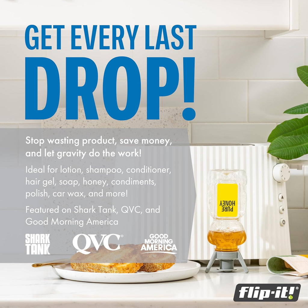 2-Pack Premium Bottle Emptying Kit – No More Wasted Product - Fits Most Plastic Bottles – Get Out Every Drop of Shampoos, Lotions, & More – 2 Base Caps, 6 Adapters – Pastel Color Edition