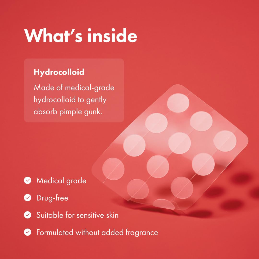 ™ Original Patch from Hero Cosmetics – the #1 Hydrocolloid Acne Pimple Patch for Shrinking Zits and Whiteheads in 1 Use; Nighttime Spot Stickers for Face and Skin (36 Count)